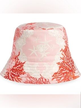 Versace NWT Barocco Sea Bucket Hat Starfish, Shell, Coral Reef, Sea Motif Unisex